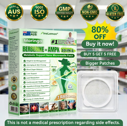 𝐈𝐧𝐬𝐋𝐞𝐦𝐨𝐧® 𝗠𝗼𝗿𝗶𝗻𝗴𝗮 × 𝗕𝗲𝗿𝗯𝗲𝗿𝗶𝗻𝗲 × 𝗔𝗠𝗣𝗞 𝟭𝟬-𝗶𝗻-𝟭 𝗠𝗲𝘁𝗮𝗯𝗼𝗹𝗶𝗰 𝗦𝘂𝗽𝗽𝗼𝗿𝘁 𝗡𝗮𝗻𝗼 𝗠𝗶𝗰𝗿𝗼𝗻𝗲𝗲𝗱𝗹𝗲 𝗣𝗮𝘁𝗰𝗵 (𝐉𝐮𝐬𝐭 𝐨𝐧𝐜𝐞 𝐚 𝐝𝐚𝐲, 𝐯𝐢𝐬𝐢𝐛𝐥𝐞 𝐜𝐡𝐚𝐧𝐠𝐞𝐬 𝐢𝐧 𝟕 𝐝𝐚𝐲𝐬） ✅ 𝐅𝐨𝐫 𝐨𝐛𝐞𝐬𝐢𝐭𝐲, 🅛🅞🅞🅢🅔 🅢🅚🅘🅝,𝐝𝐢𝐚𝐛𝐞𝐭𝐞𝐬, 𝐬𝐥𝐞𝐞𝐩 𝐚𝐩𝐧𝐞𝐚, 𝐣𝐨𝐢𝐧𝐭 𝐢𝐬𝐬𝐮𝐞𝐬, 𝐚𝐧𝐝 𝐦𝐨𝐫𝐞🌟