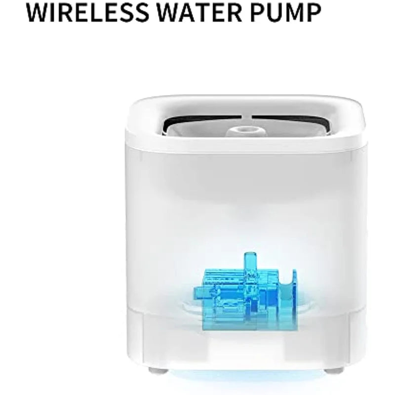 PETKIT 63oz/1.85L Pet Water Fountain for Cats and Small Dogs Super Quiet Hygienic Auto Power-Off Cat Water Dispenser